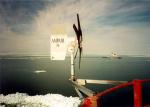 Ampair micro wind turbine on offshore Finnish meterology station